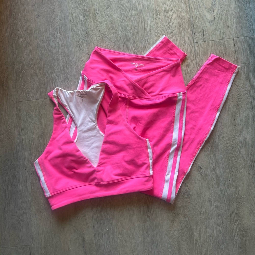 Year of Ours Pink Varsity Set
